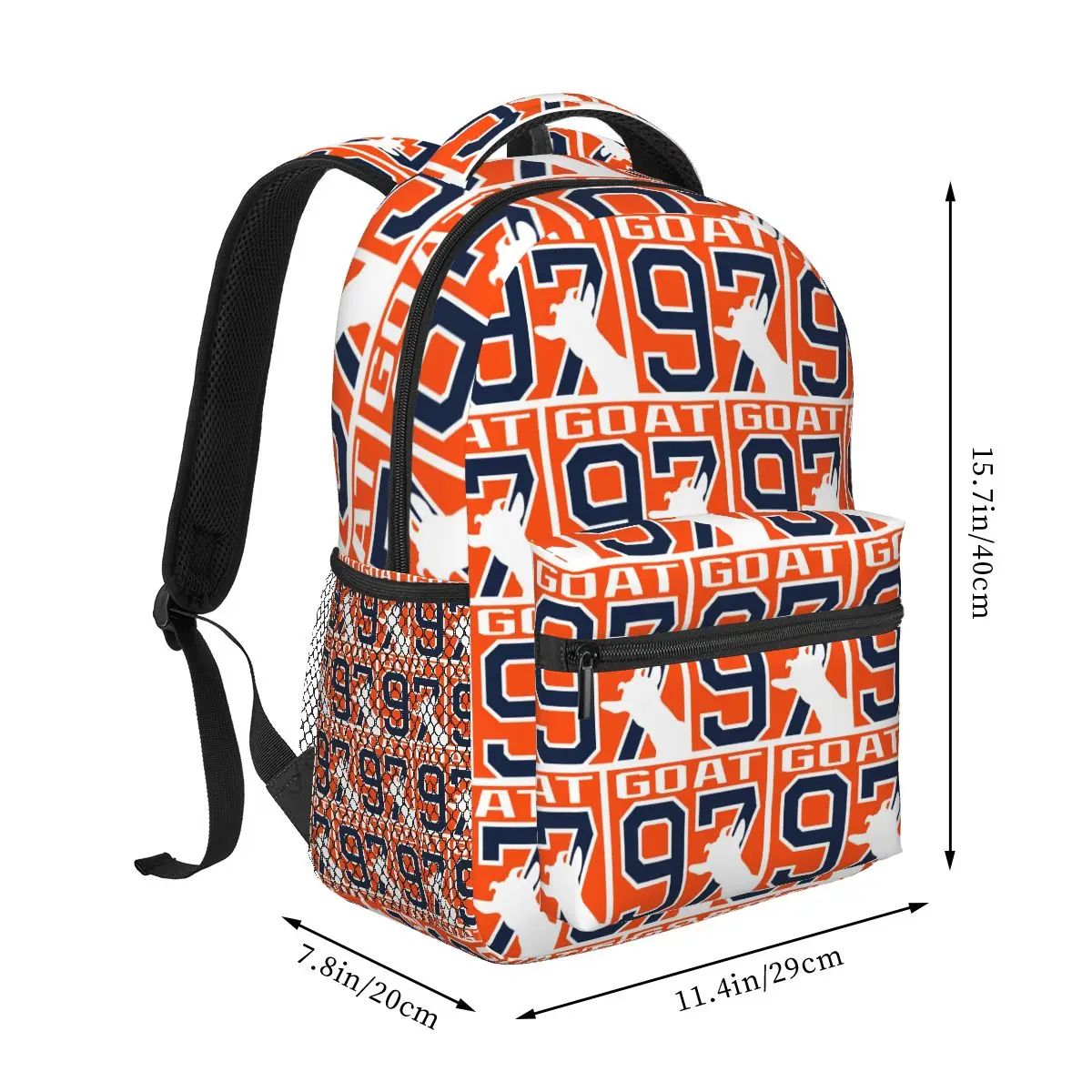 Connor McDavid 97 For Edmonton Oilers Fans Backpack Student Boys Girls BookBag School Bag Computer Shoulder Bags for Men Women