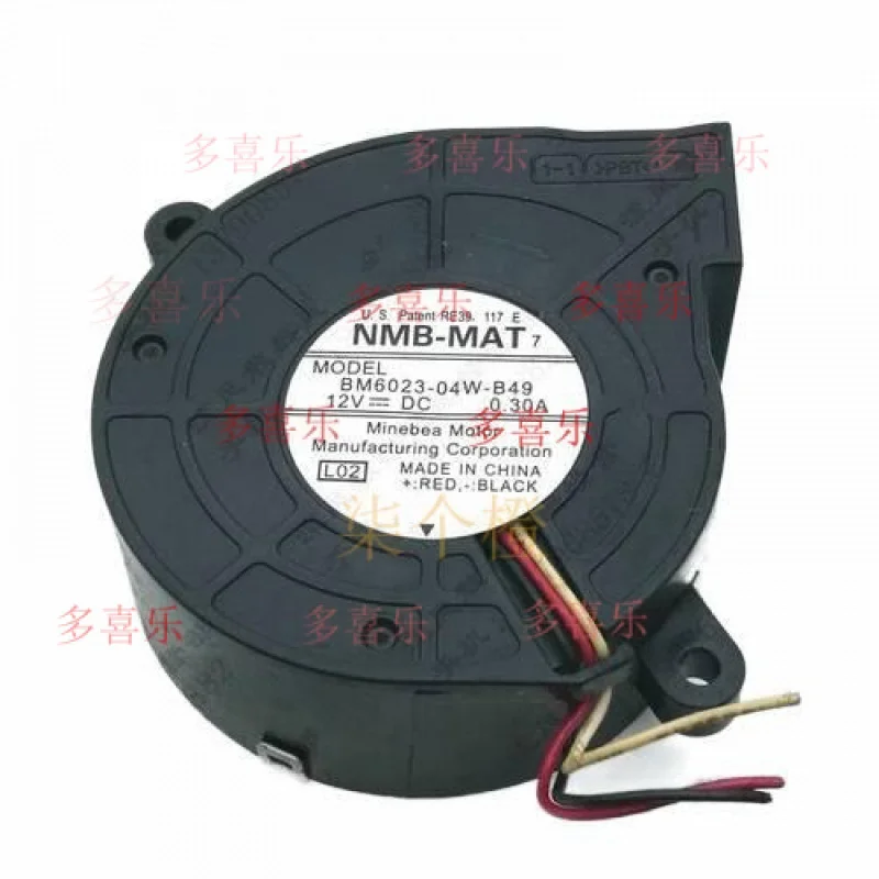 

WW для NMB BM6023-04W-B49 6025 DC 12 В 0,30 А 6 см 3-проводной бесшумный турбовентилятор охлаждения