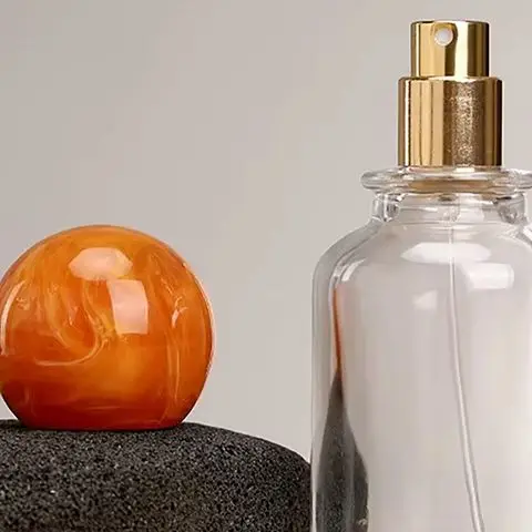 اللون كروية الراتنج غطاء 15 مللي متر عيار حساسة زجاجة عطر غطاء كروي مستدير مناسبة لاستخدام 17.2 مللي متر فوهة حربة زجاجة