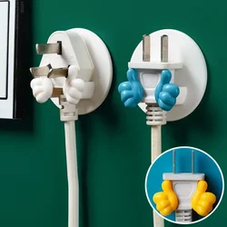 Creative Thumb Plug Holder Punching-free Wall Adhesive Key Bag Hanger Hook Bathroom Gadget Towel Razor Rack Kitchen Gadgets Hook