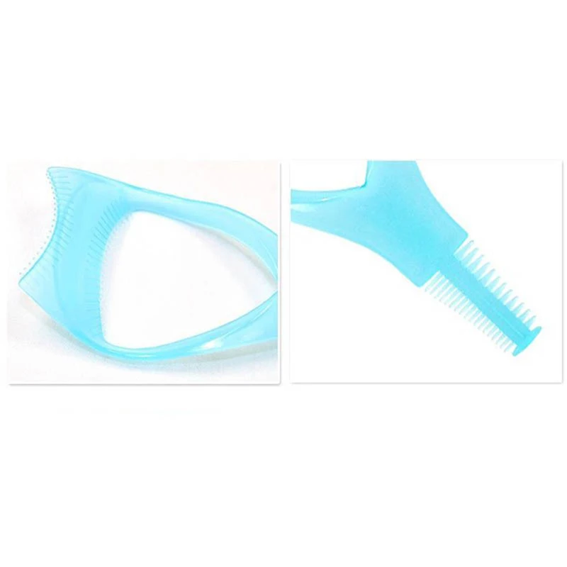 1PC Nhựa Trang Điểm 3 Trong 1 Dụng Cụ Kẹp Mi Eyelash Mi BÀN CHẢI UỐN Vệ Mascara Applicator Hướng Dẫn Shield Mi Lược Đựng Mỹ Phẩm dụng Cụ