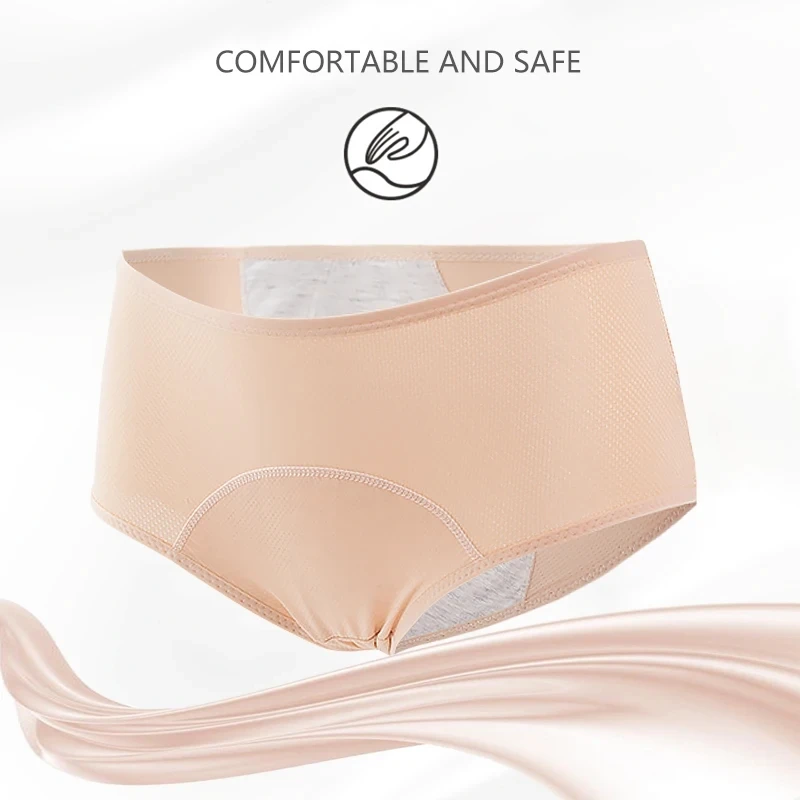 3Pcs Leak Proof Menstrual Panties Women Period Underwear Plus Size Sexy Lingeris Physiological Underpant Waterproof Briefs Girls