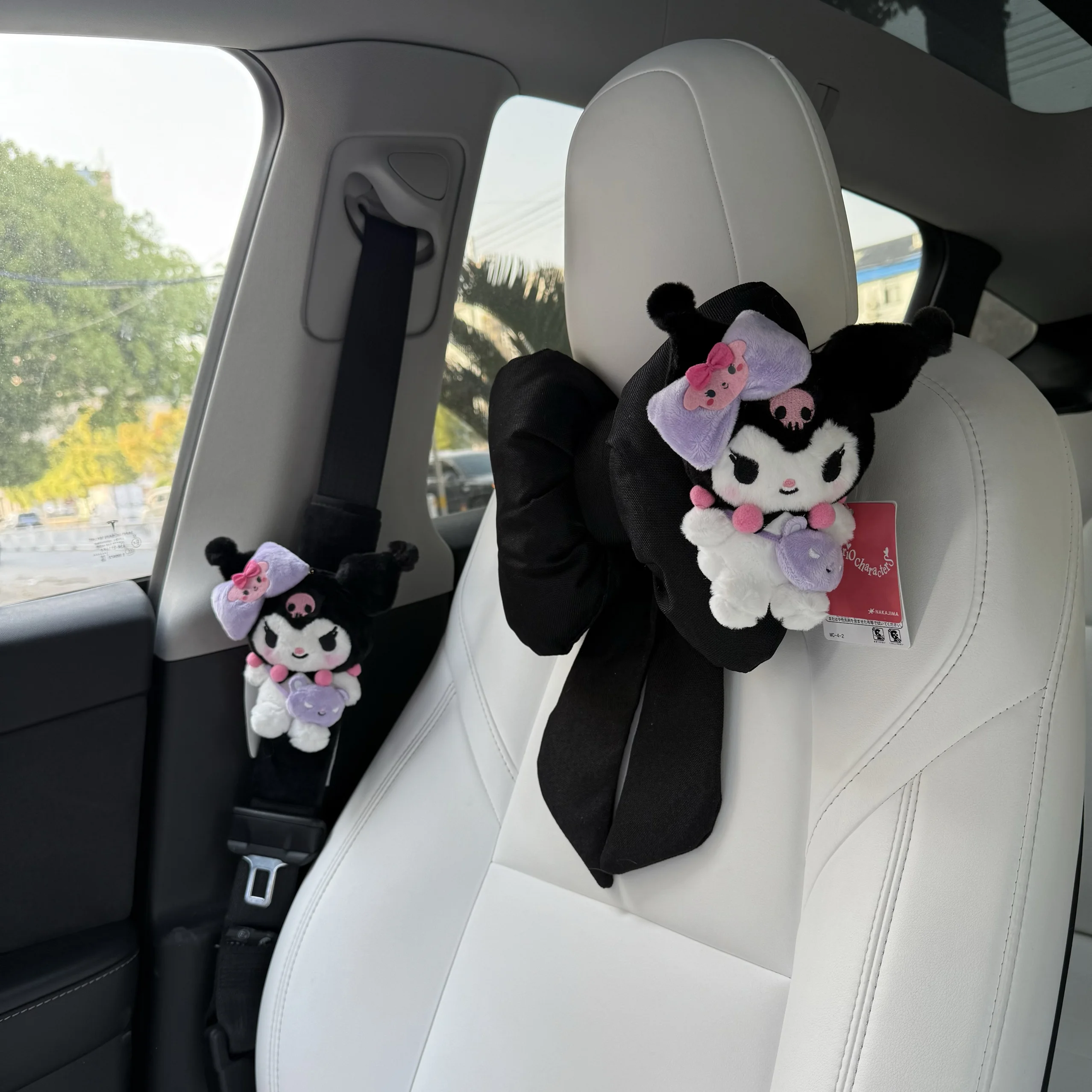

Car Headrest Pillow Neck & Lumbar Support Cushion Adjustable Soft Car Seat Belt Cushions Seat Belt Shoulder Sleeve Pad