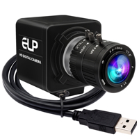 ELP 12MP 1080P High Speed 120fps USB Camera 3.6-10mm 3X Varifocal Ultra HD Video Webcam Plug&Play For Golf High Sport