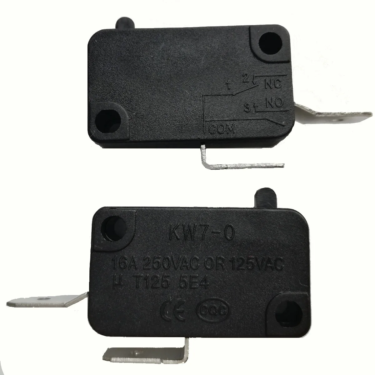 Free Shipping 10pcs Microswitch Sensitive Switches 2pins NO Micro Switches 16A 250VAC 5E4 KW7-0 CE CQC Certificate