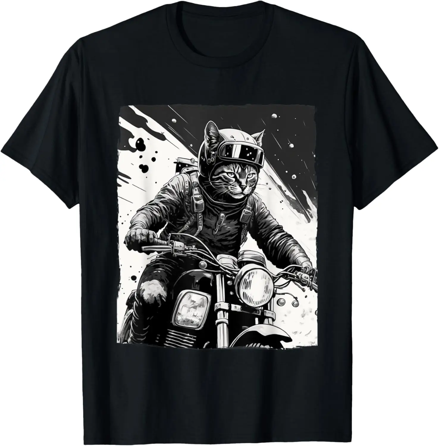 

Biker Cat Kitten Motorcycle Biker Motorclub T-Shirt Motorcycle