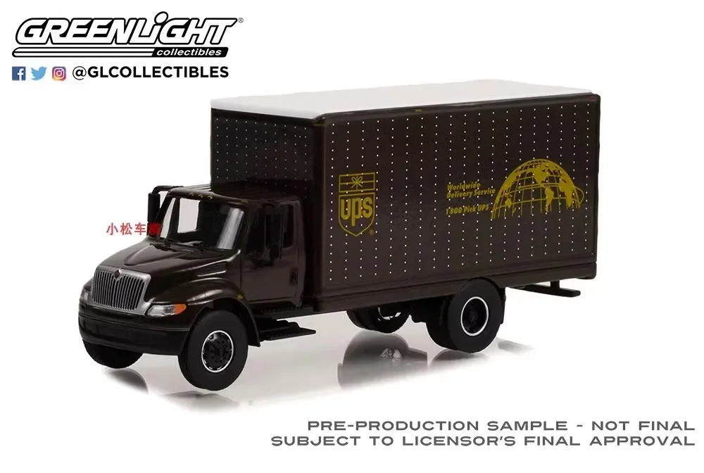 1:64 2013 International Durastar Box VAN - UPS Diecast Metal Alloy Model Car Toys For Gift Collection