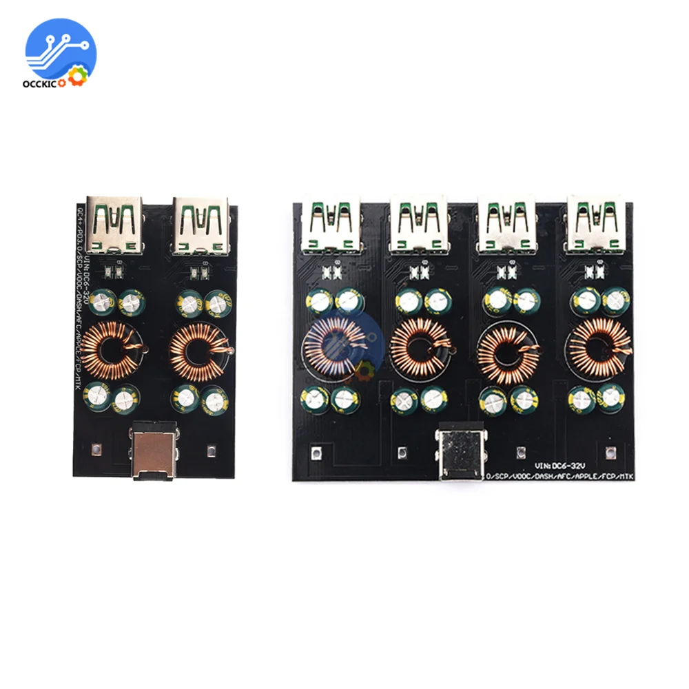 Sw3518s Fast Charging Power Module DC6-32V USB Pd3.0 (PPS) Mobile Phone Fast Charging Board Step-down Module 2-way / 4-way