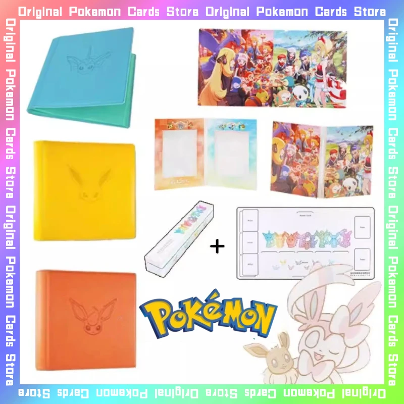 

100%Original Pokemon PTCG Eevee Advance Gift Box Card Sleeves Covers Boxes Cases Trading Simplified Chinese Collectible Toy Gift