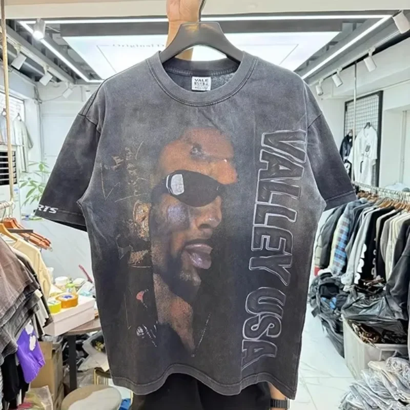 Harajuku أحلام رياضية استغاثة المتعثرة قميص موضة نوعية جيدة غسلها اليد البالية تي شيرت الرجال النساء الصيف نمط Vinta