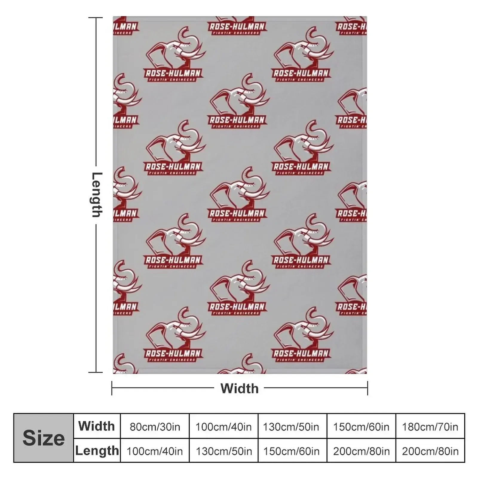 Engineers (Rose Hulman Fightin) Throw Blanket blankets ands valentine gift ideas halloween Blankets