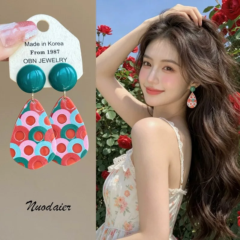 Clip Earrings Vacation Resort Oversized Premium Lightweight Pierceless Summer Daily Party Flattering Elegant Comfortable Women