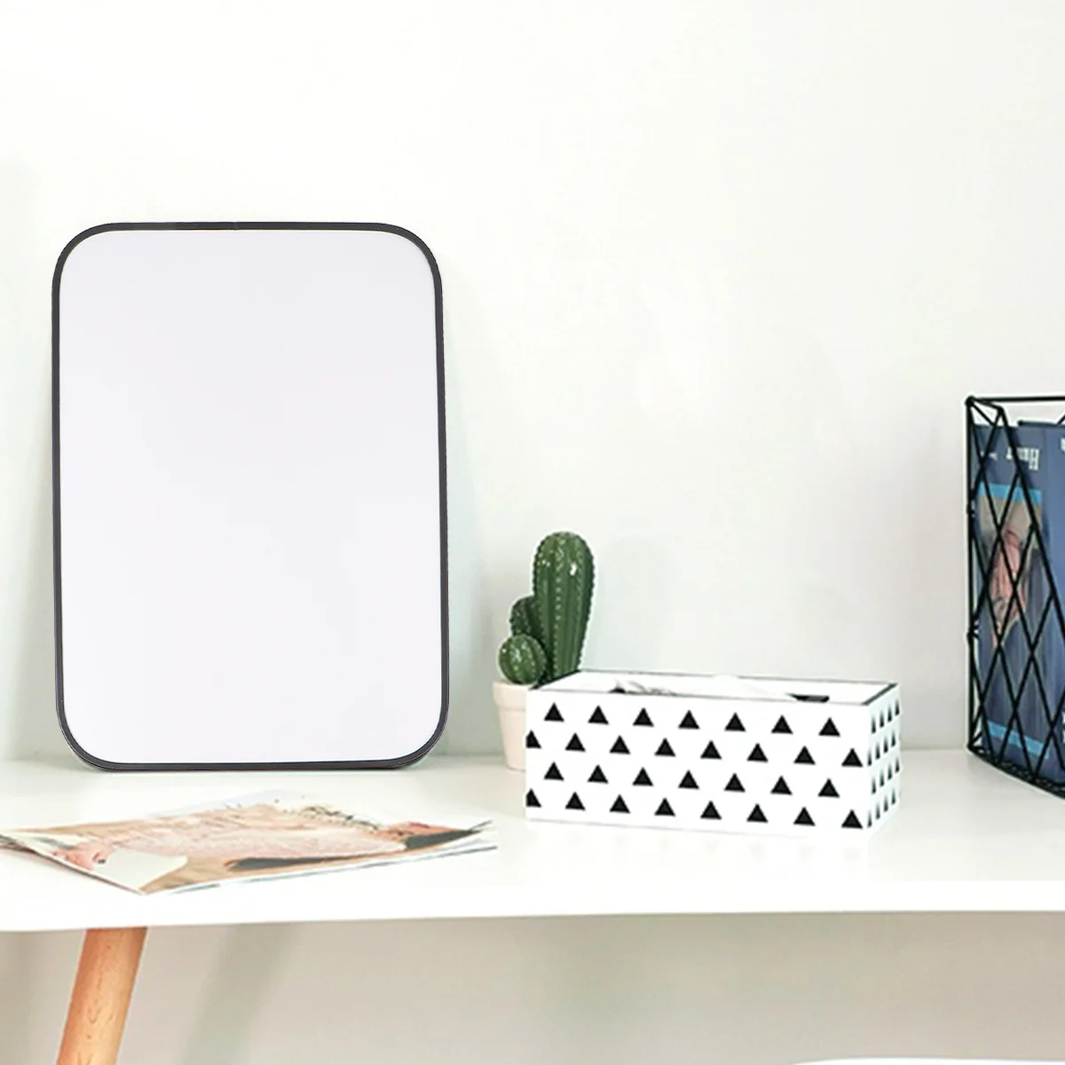 1 قطعة 21x28 سنتيمتر سبورة بيضاء مغناطيسية معلقة لوح كتابة أسود للمنزل مدرسة مكتب الرسم الإبداعي أداة تعليمية #5