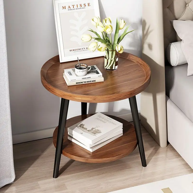 

Coffee table small table living room home sofa edge few creative bedroom bedside simple small round table balcony minimalist tea