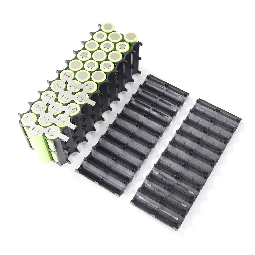 18650 battery 10P 13P holder for 10S 36V 13S 48V battery pack 2*10 2*13 plastic holder 18650 lithium battery bracket