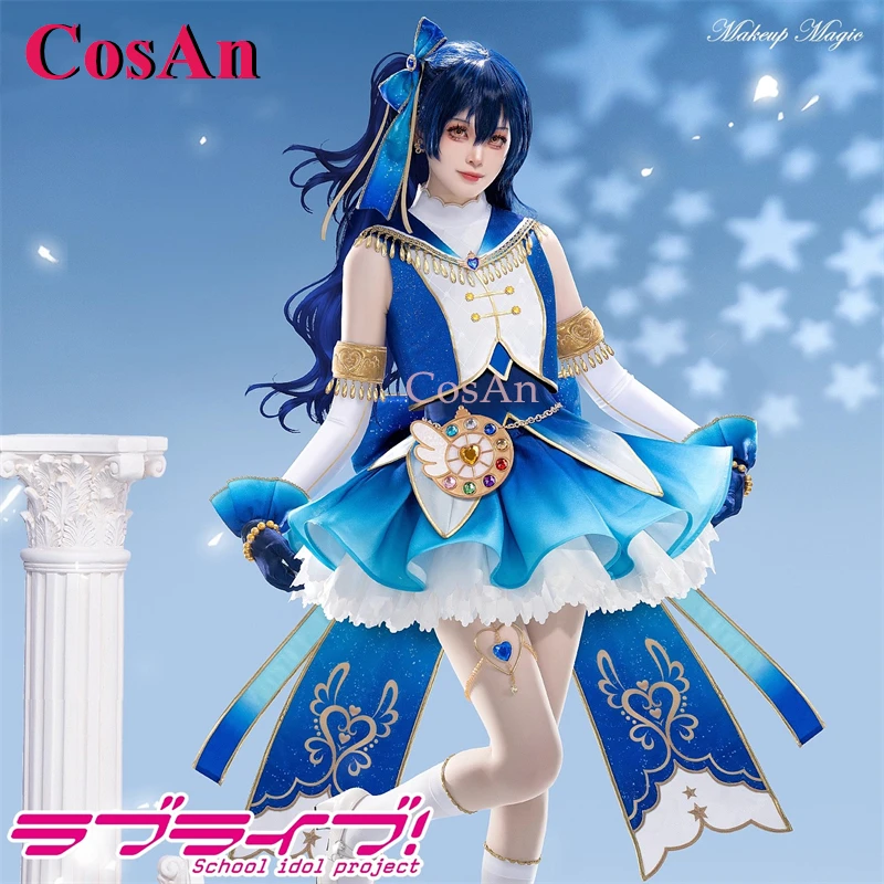 CosAn аниме LoveLive Sonoda Umi костюмы для косплея макияж волшебное пробуждение милое изящное платье Хэллоуин вечерние одежда для ролевых игр CosAn аниме LoveLive Sonoda Umi костюмы для косплея макияж волшебное пробуждение милое изящное платье Хэллоуин вечерние одежда для ролевых игр