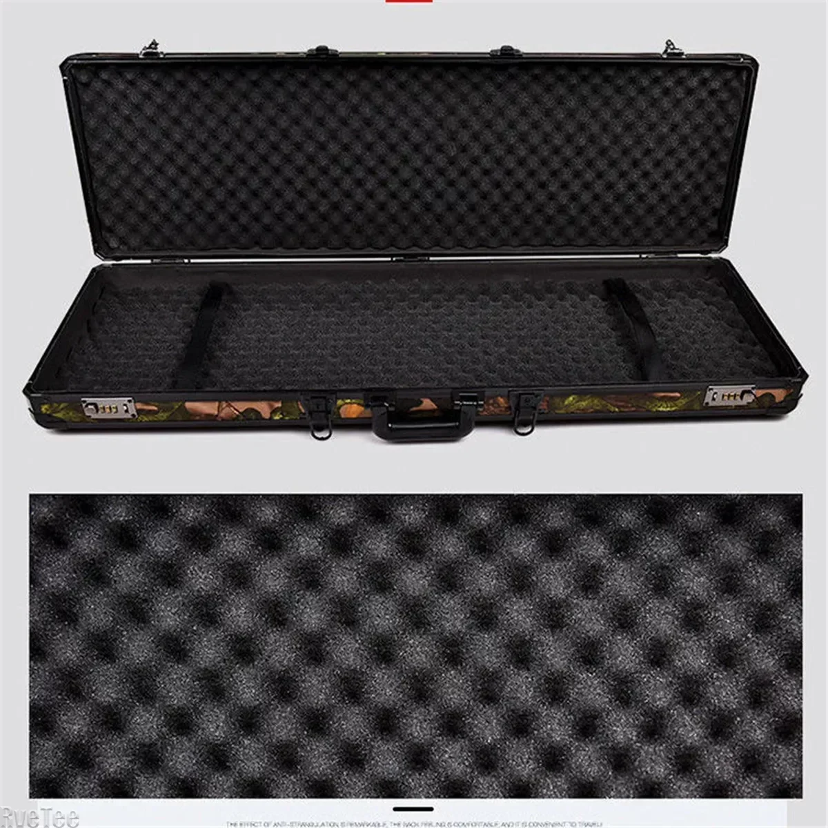 

Modern Aluminum Alloy Tool Box Suitcase Instrument Case Fish Pole Case Extra Long Equipment Safety Box Storage Box with Sponge