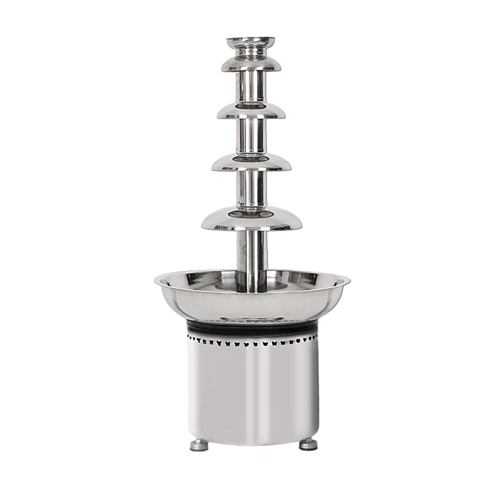 GZKITCHEN 5 layers  Party Hotel Commercial  Chocolate Fountain Chocolate Waterfall Fountain chocolate dispenser CE  304SUS