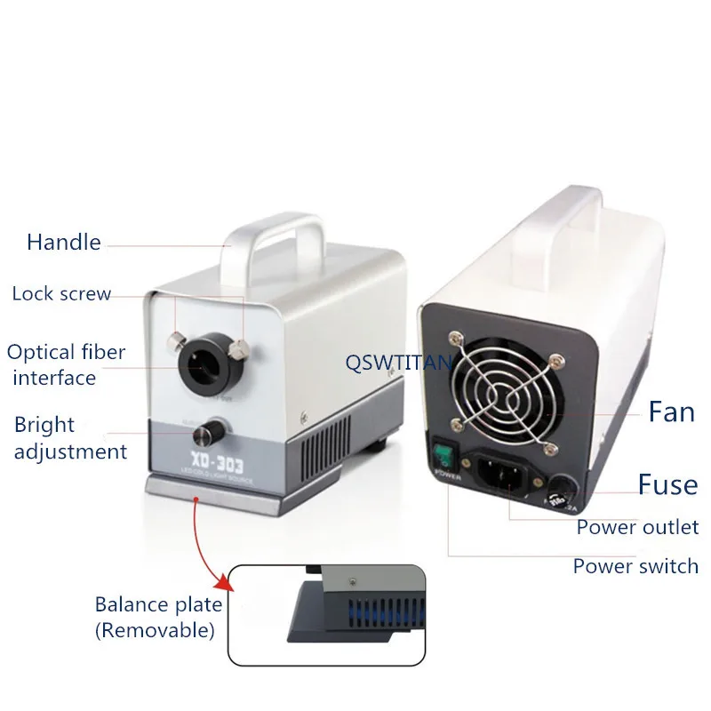 XD-303-20W LED Fiber Optic Endoscope Microscope Cold Light Source Device