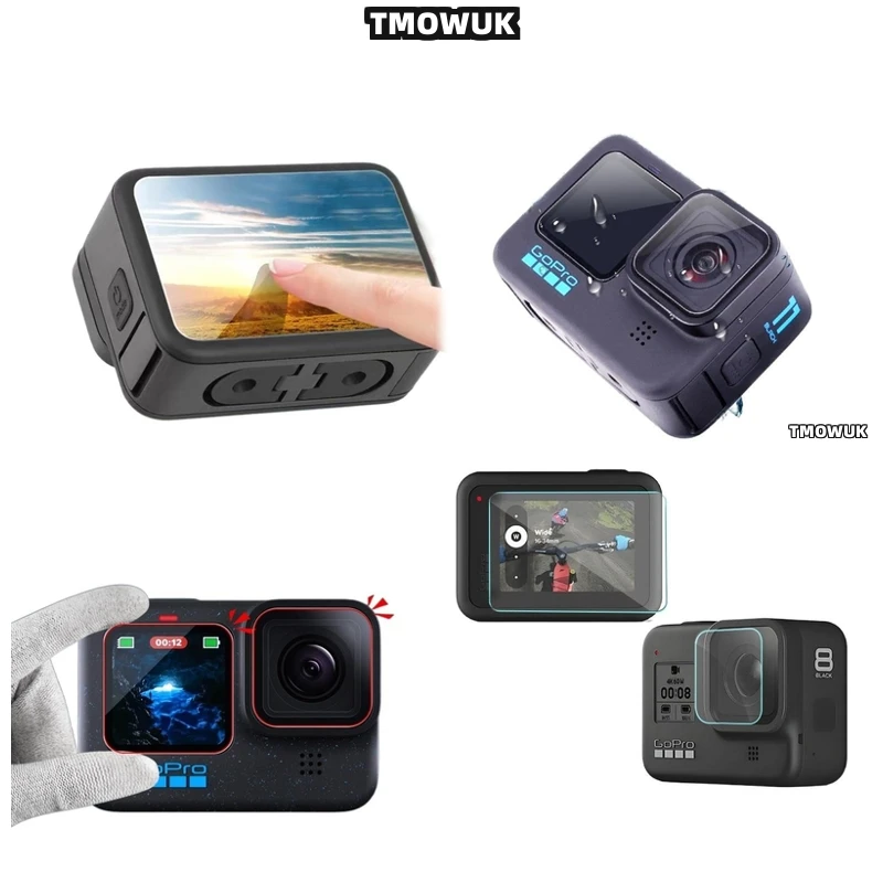 

For GoPro Hero12 11 10 9 Privacy Shield Ultra - 9H Tempered Glass Anti-Scratch Full Coverage Front/Back With Anti-Glare & Anti-M
