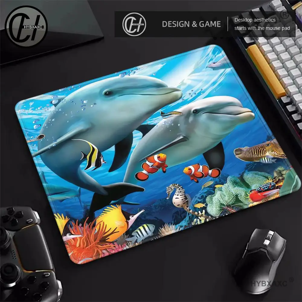 

Animal Dolphin Fish Gaming Small size Mouse Pad Gamer Computer Mousepad Keyboard Desk Game Mause Mice Mat
