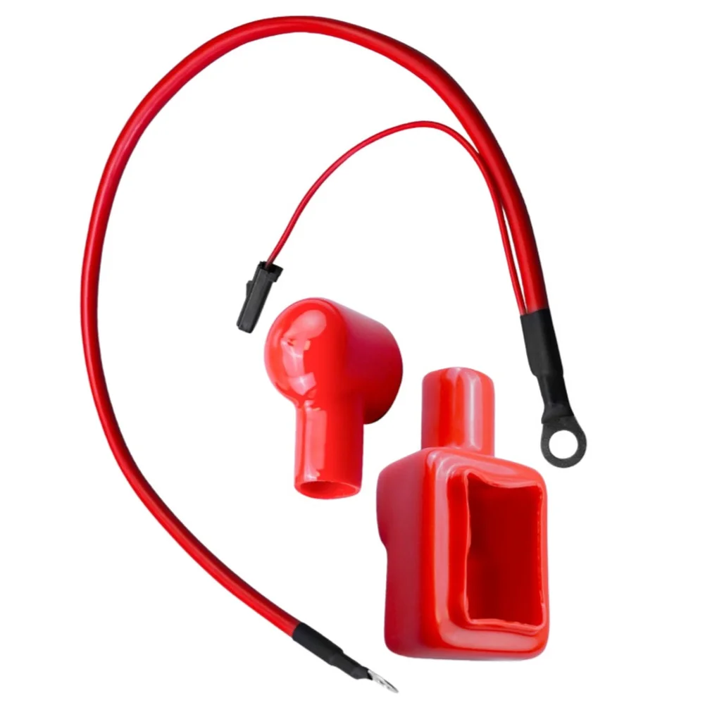Red Pure Copper Battery Cable For Grass AM115359 Replacement High Temp Resistant Wire For Lawn Mower Tools