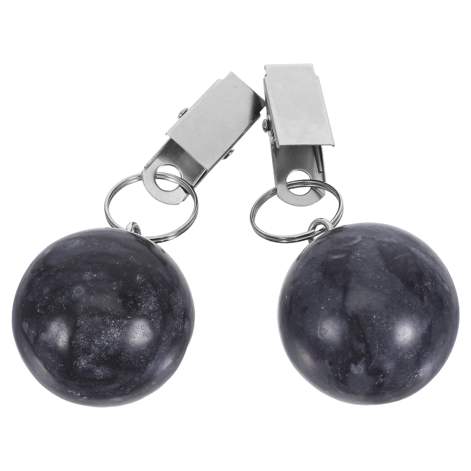 

2Pcs Marble Inspired Tablecloth Clips Elegant Pendant Shape Outdoor Picnic Garden Windproof Table Cover Holders
