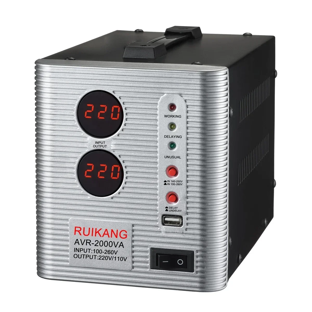 Single Phase220V 1500watt Relay Type Checking Alternator Ac Automatic Voltage Regulator Stabilizer