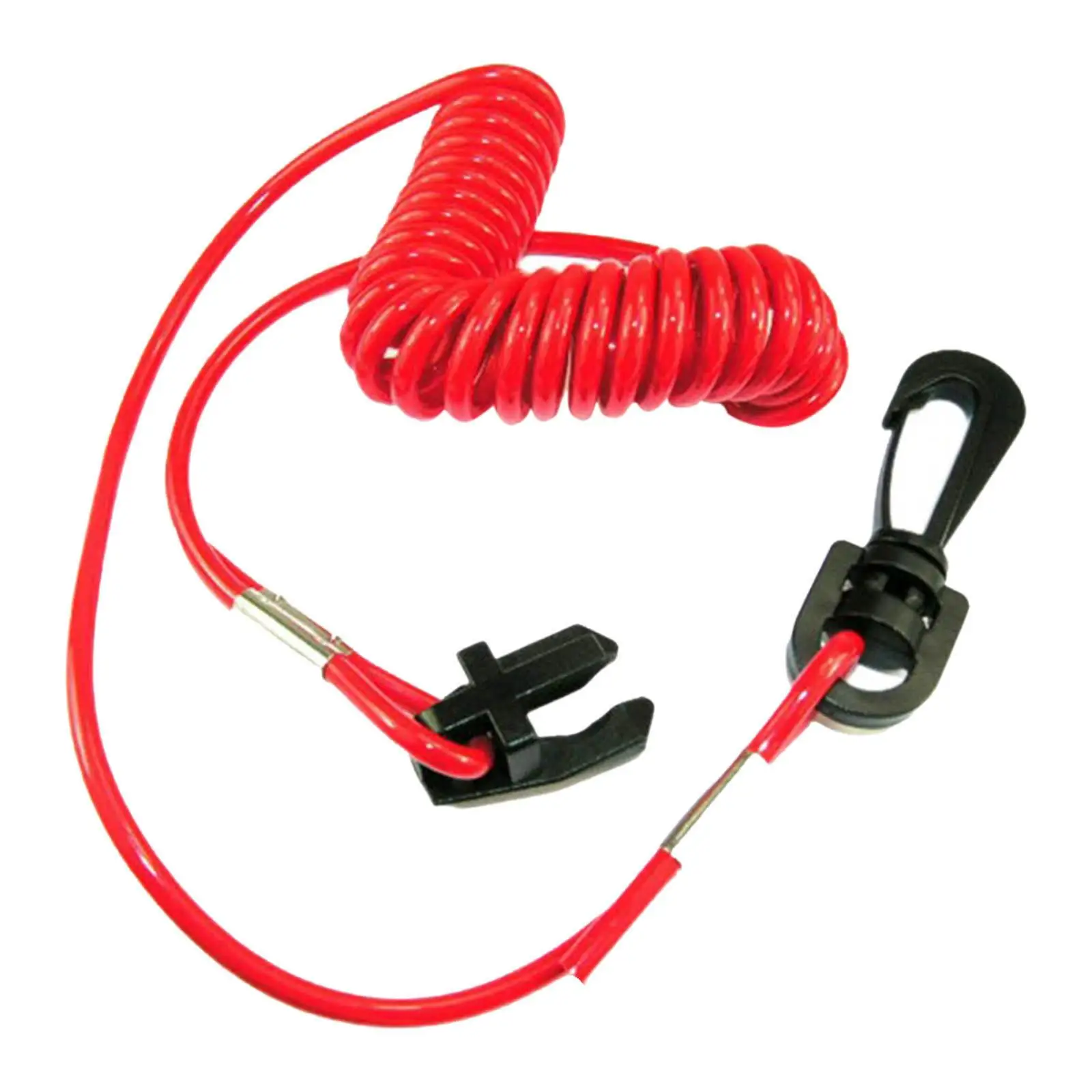 Outboard Engine Motor Kill Stop Switch Lanyard, Ignition Key Switch Tether Cord Red Boat Fits for for Omc Yachts