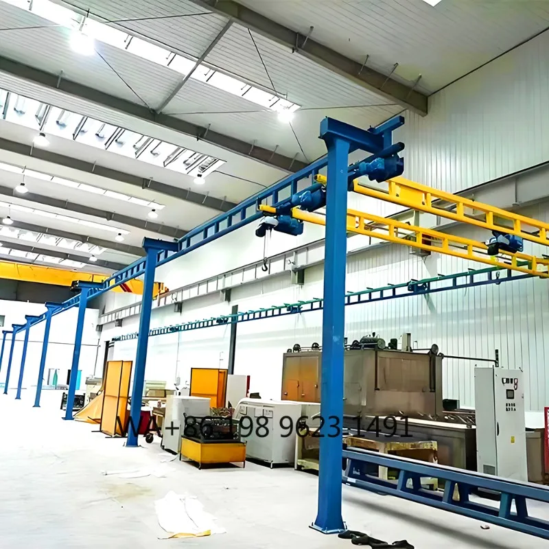 500kg 1Ton 2Ton KBK Flexible Combined Double Girder Overhead Crane Workshop Assembly Line Lifting Equipment