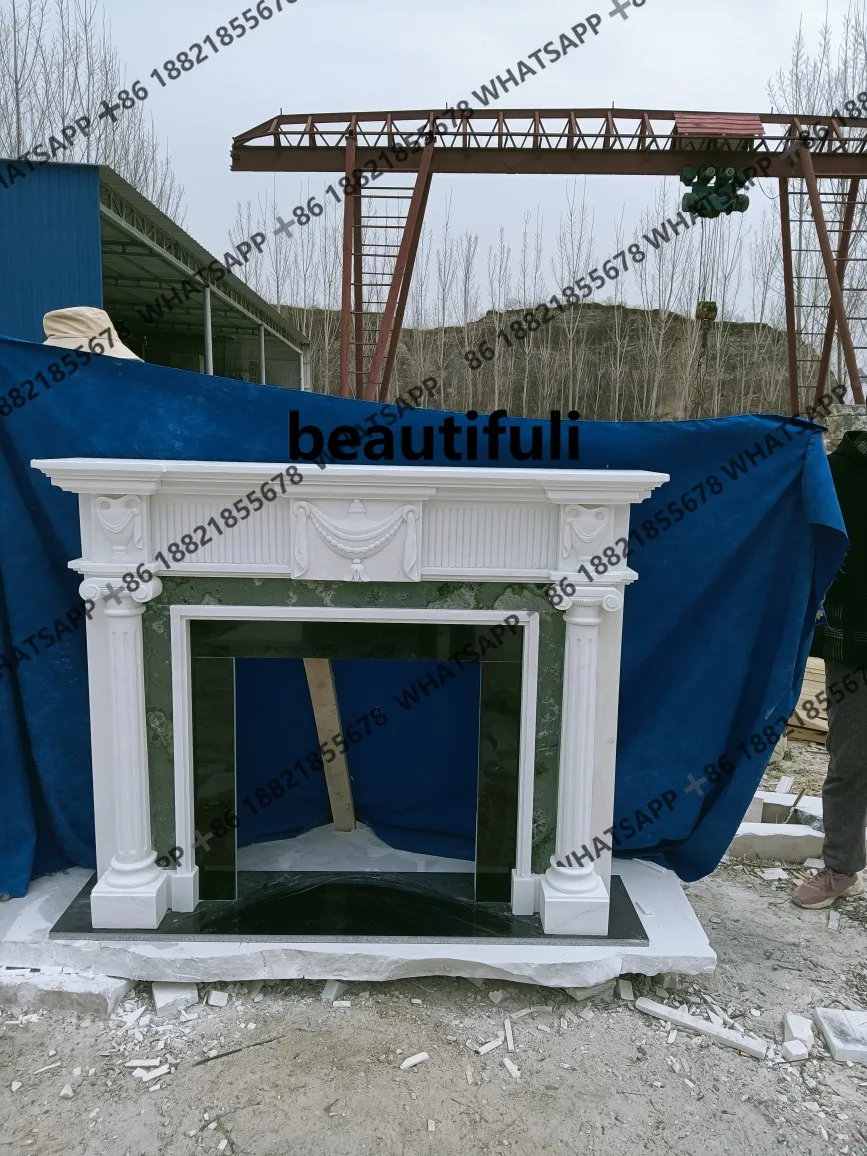 European fireplace decoration cabinet electronic fireplace living room TV cabinet simulated flame heating