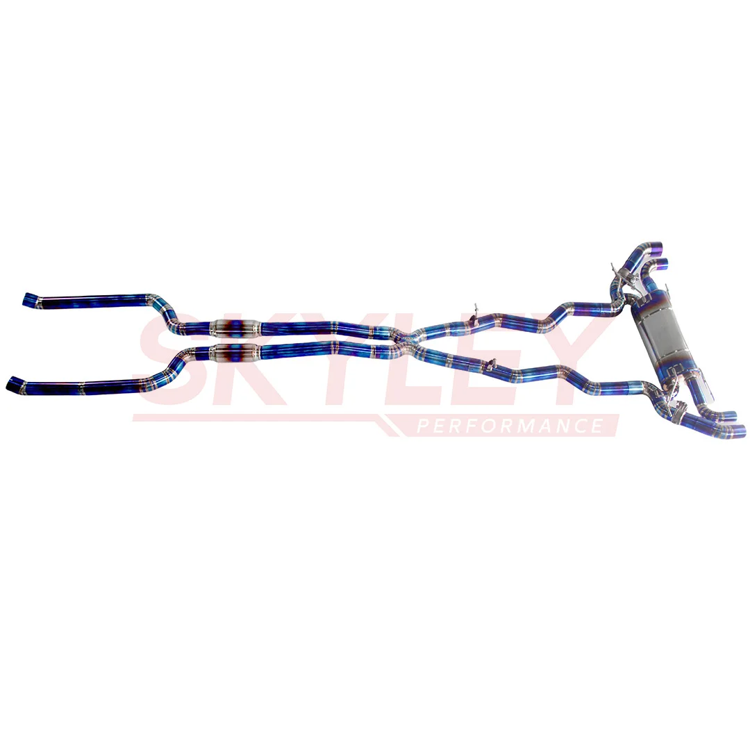 نظام عادم Skyley Valvetronic Catback عالي الأداء من التيتانيوم لعادم Bmw M760