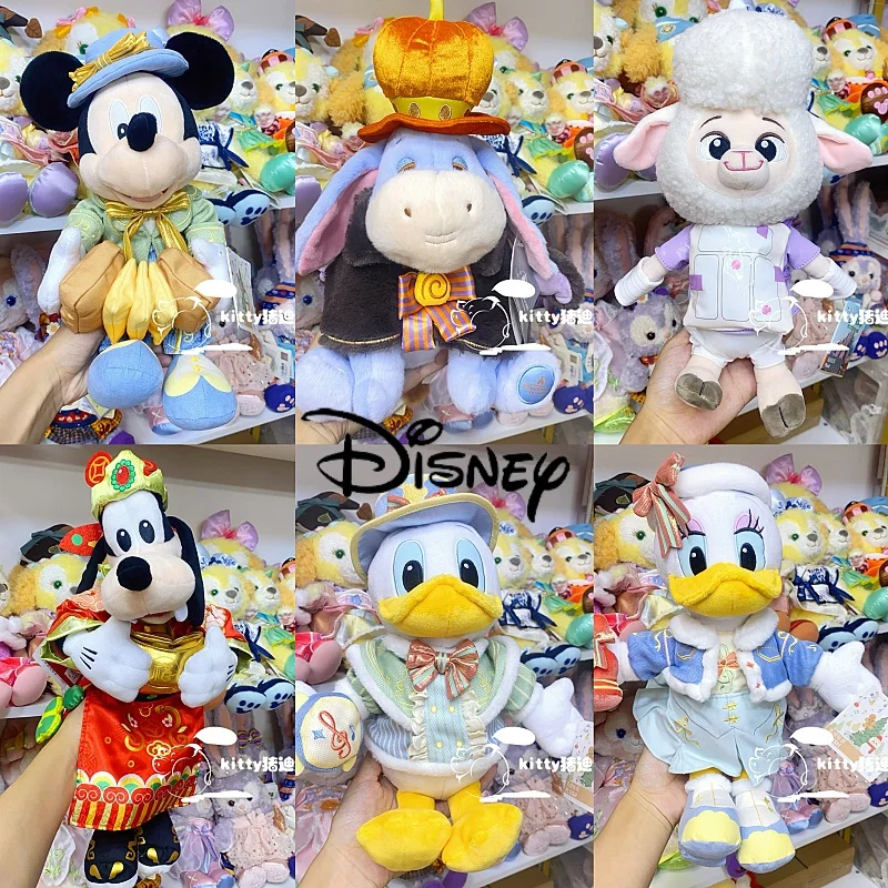 Original Disney Mickey Mouse Winter Minnie Plush Throw Pillow Home Cartoon Plush Doll Decorations Birthday Christmas Gift view 2