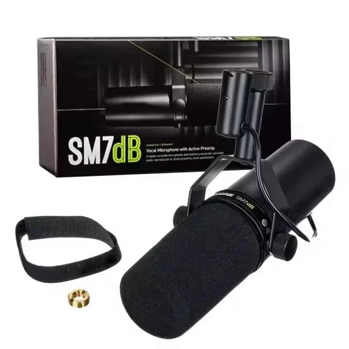 

SM7dB SM7B Active Cardioid Dynamic Vocal Microphone with Built-In Preamp Podcast microphone for Streaming Recording