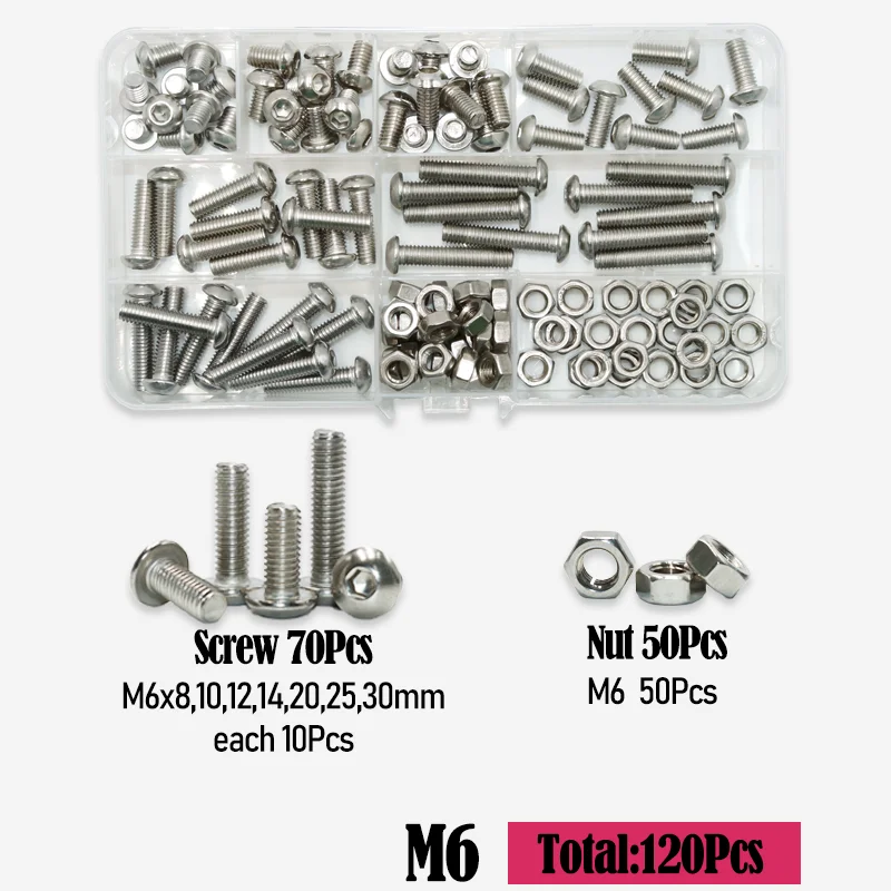 Innen sechs kant schraube 2,5 Edelstahl Messing Einsatz mutter Set m2, 5 m3 m4 Gewinde gerändelte Einbettung einspritz muttern für den 3D-Druck – Detail 9