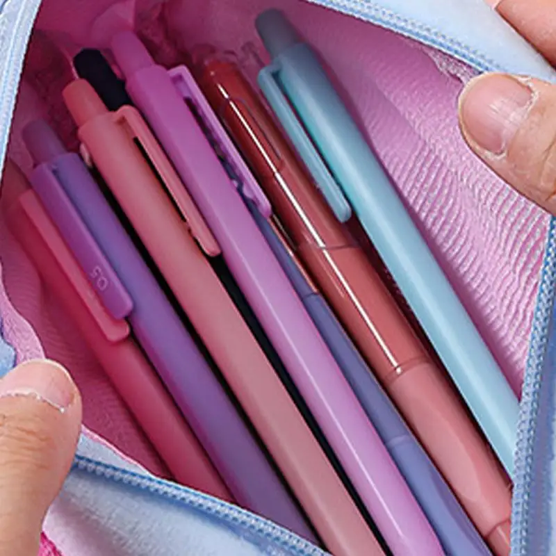Женский карандаш для школы, милый женский карандаш, эстетический мультяшный пенал для ручек, сумка для хранения канцелярских принадлежностей, органайзер для карандашей