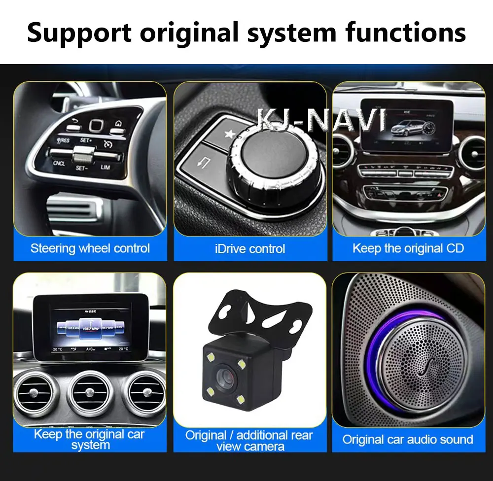 For Benz W204 2011 - 2014 Android 14 Touch Screen 8.8 Inch Car Accessories Multimedia Auto Carplay Monitors Video Radio Playerr