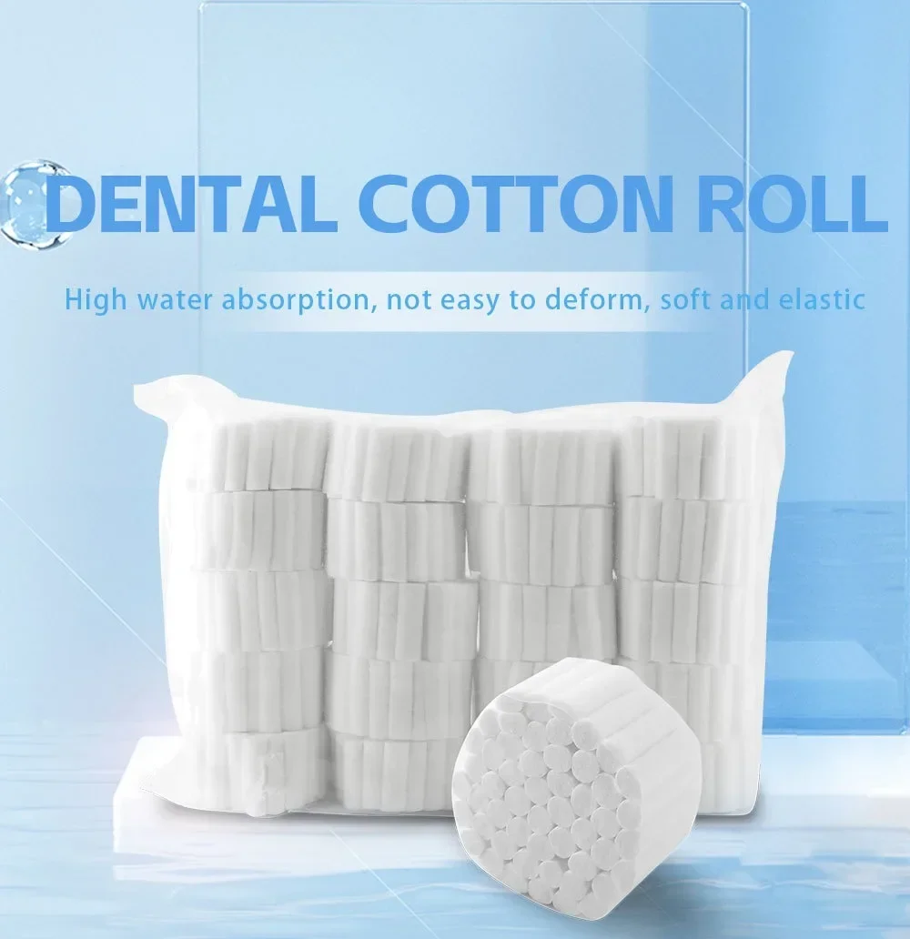 

1000pcs Dental Surgical Cotton Rolls Tooth Gem High Purity Cotton Roll Dentist Supplies Teeth Whitening
