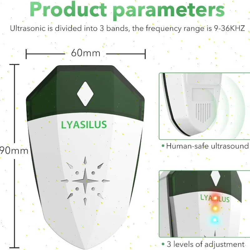 Kép 5: Smare haza Ultrahangi Dögvész repeller: high-power Elektronfizika Rovar & Rágcsáló kontroly számára mosquitoes, Csótányok, majd Egér