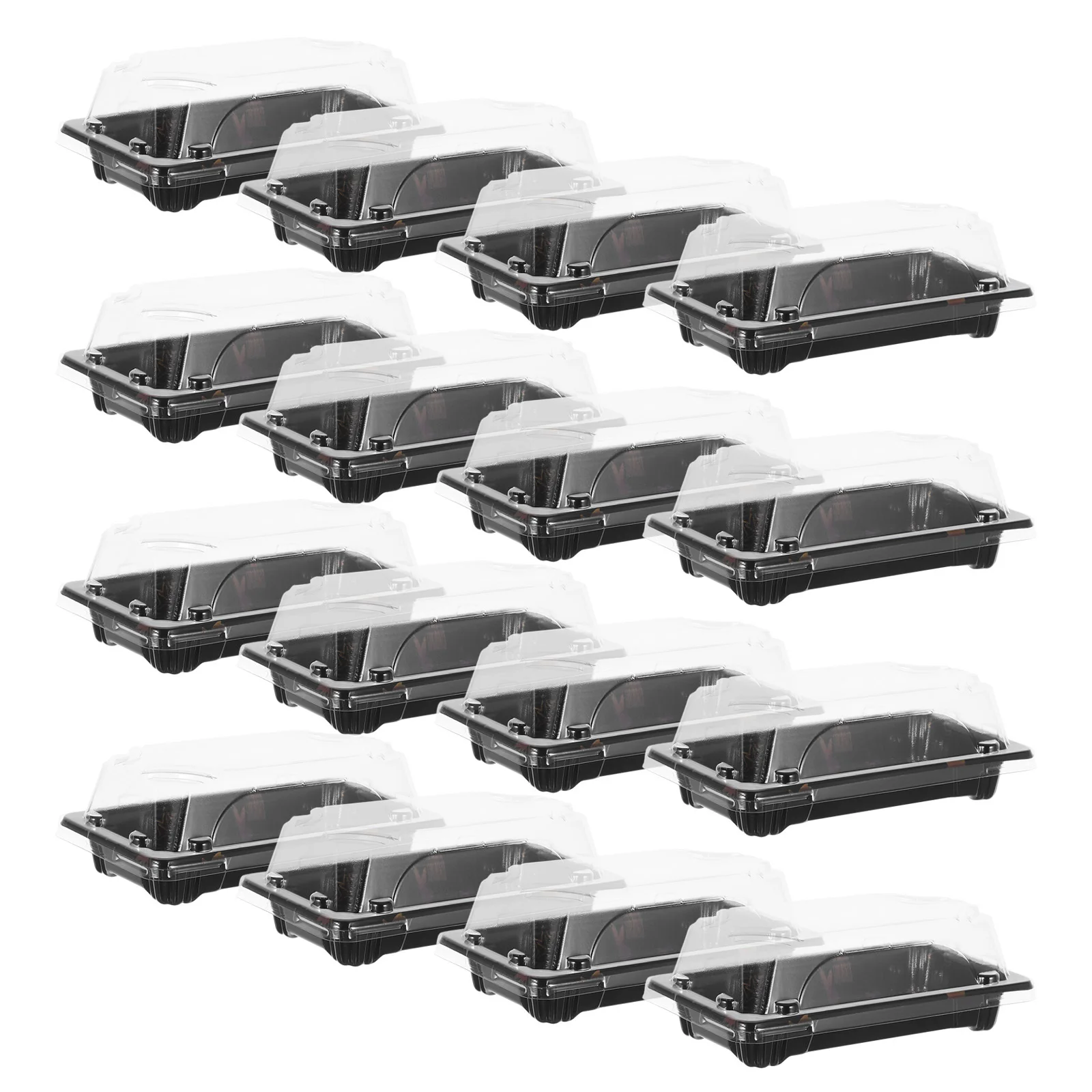 

50pcs Disposable Sushi Packing Box 9X5Cm Leakproof Microwave Safe Take Away Containers For Food Trucks Restaurants Party