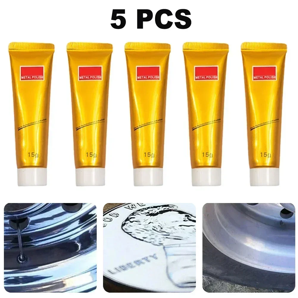 

5pcs 15g Metal Polishing Cream Knife Machine Polishing Wax Mirror Stainless Steel Ceramic Watch Polishing Paste Rust Remover