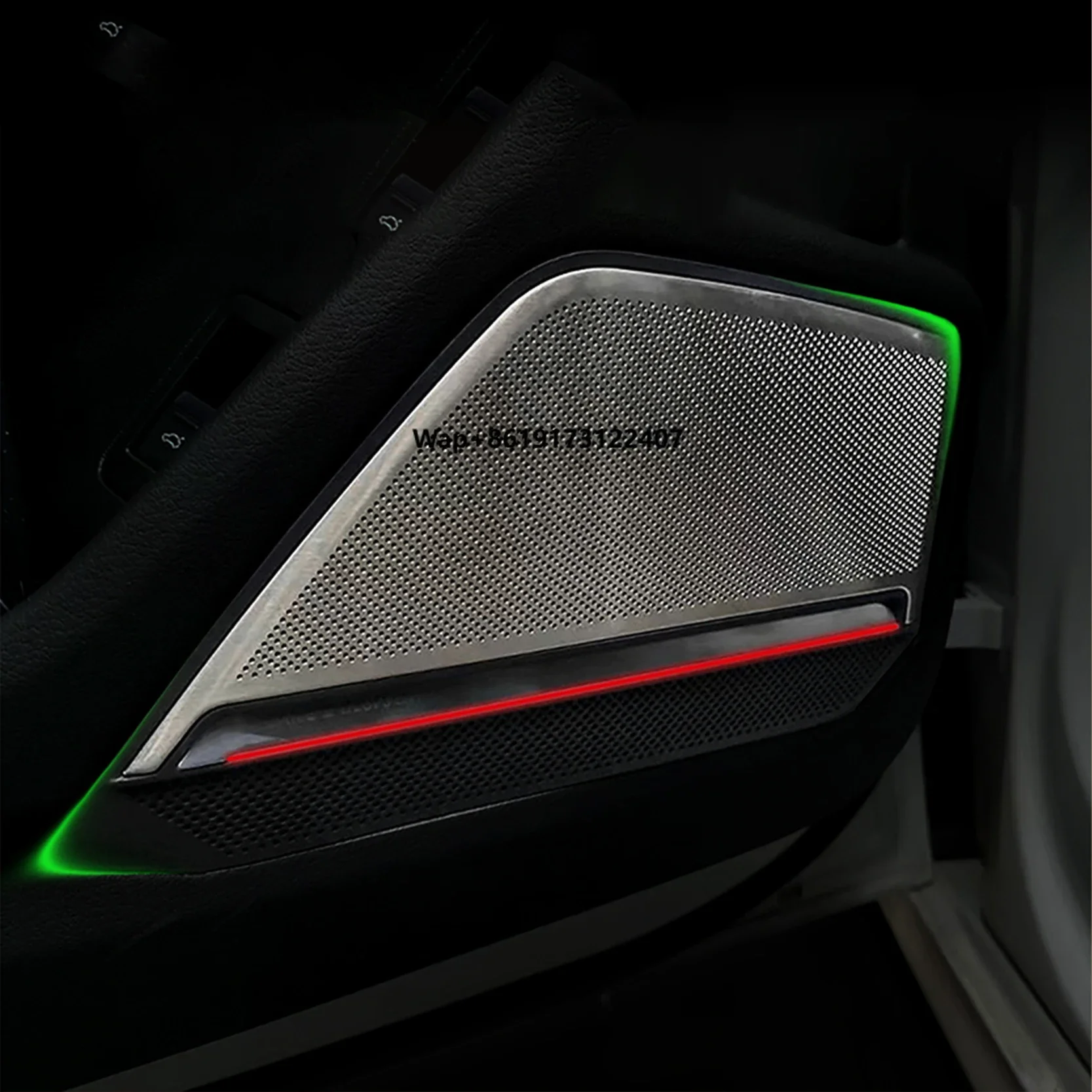 

2019-2025 A6 A7 C8 LED Ambient Door Lights, BO-Style Metal Speaker Cover, Car Interior Trim