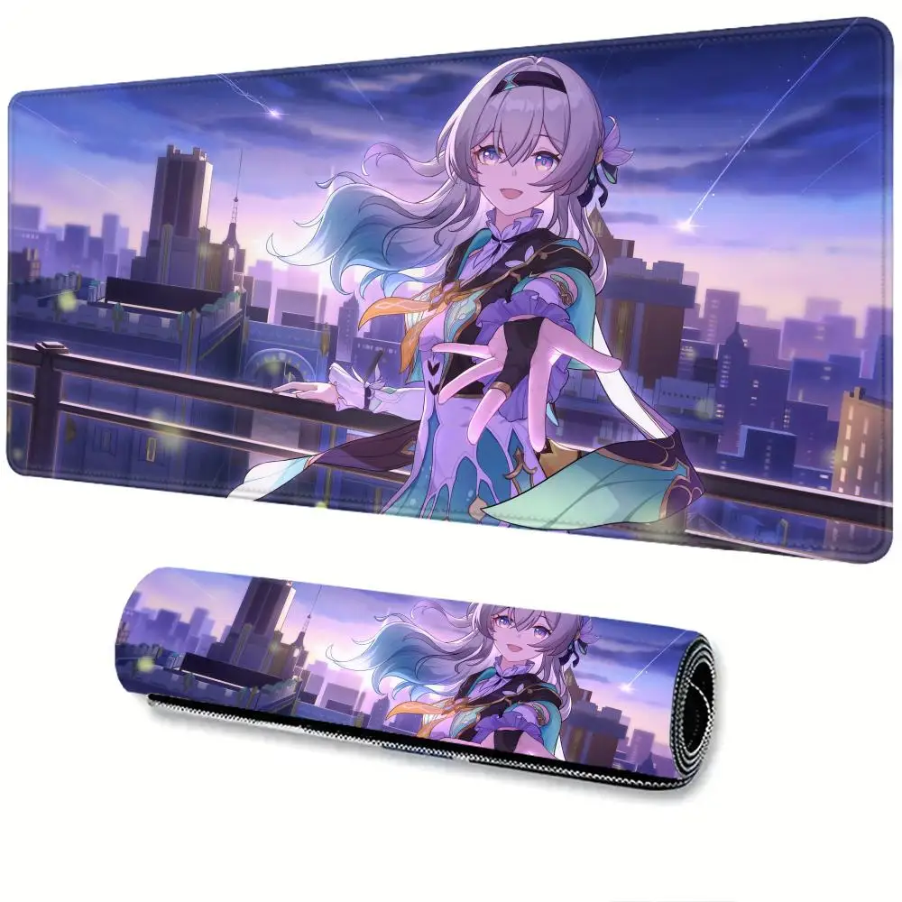 

Honkai Star Rail Firefly Mouse Pad 900x400 Rubber Desk Gadgets Mouse Gaming Desk Mat Pad 3mm Super Gaming Accessories