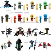 Anime Cartoon TV Ninja Toy Dragons Rising Forbidden Five Nokt Rox Zarkt Drix Kur Pixal Bricks Building Blocks for Kids Gifts