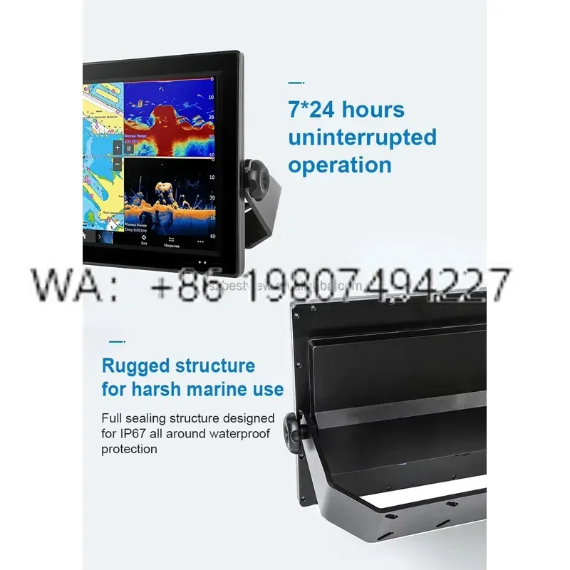 15.6 Inch 1500 Nits Sunlight Readable Marine Touch Screen Optical Bonding IP67 Waterproof IPS Panel 1920x1080 Full HD