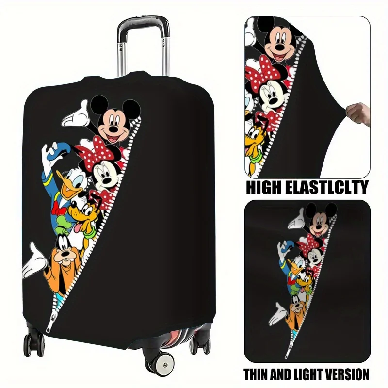

Designed with Mickey Mouse, Minnie, Goofy and Pluto, travel essentials | Fun design | Durable luggage cover