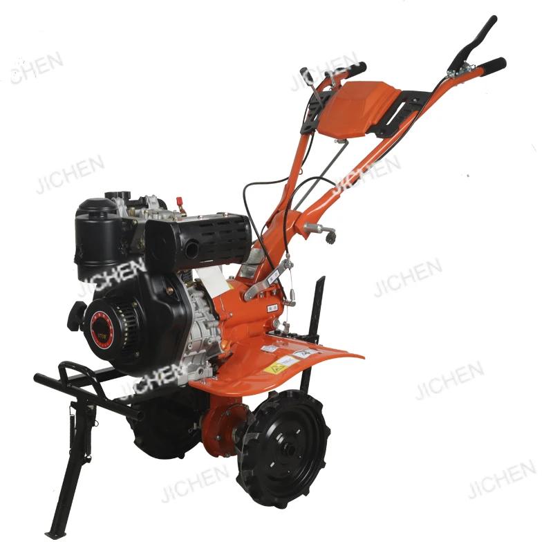 

Малогабаритный дизельный культиватор для обработки почвы, нарезки борозд, вспашки земли, домашний роторный культиватор с электроприводом для обработки сельскохозяйственных угодий