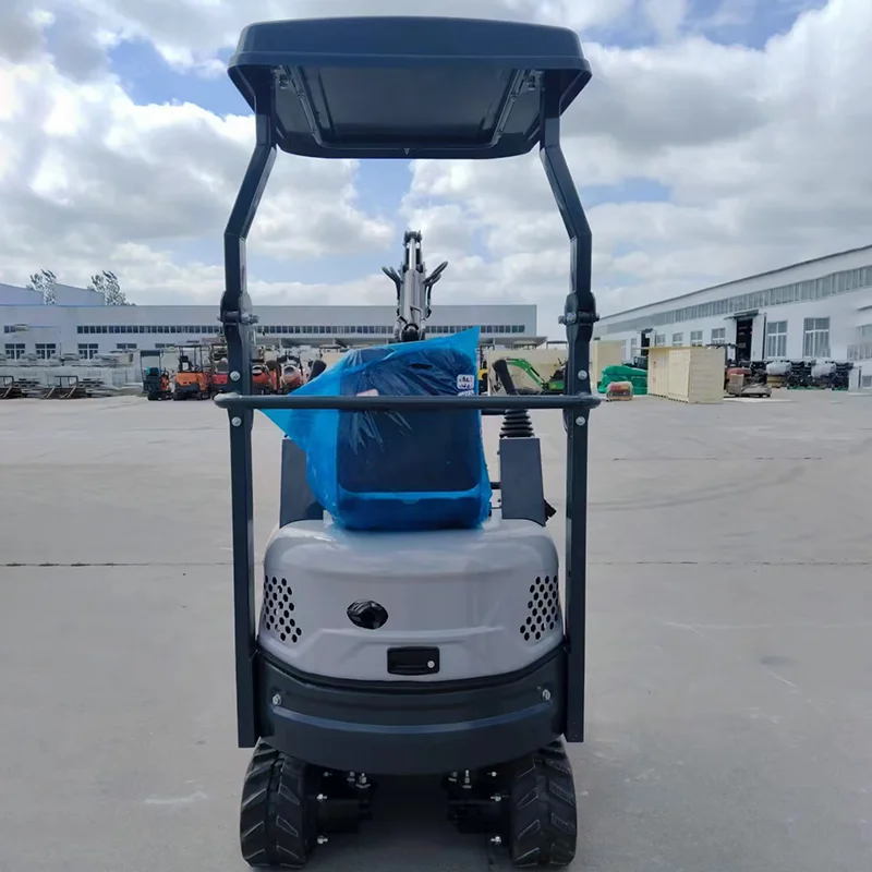 Chinese compacte micrograafmachine van 1,2 ton. De kleine graafmachine is eenvoudig te bedienen