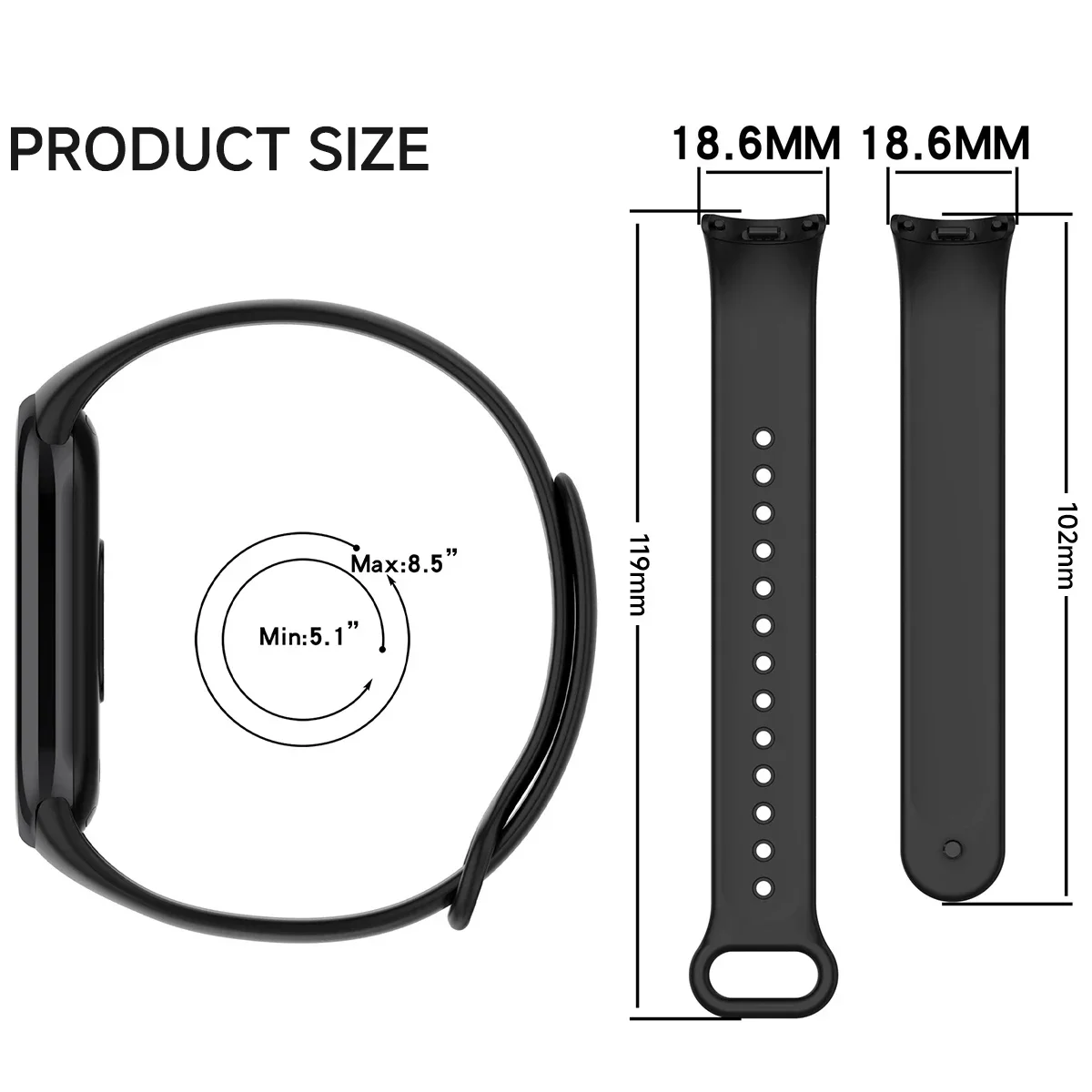 حزام لشاومي Mi Band 8/8 NFC سوار سيليكون المعصم Miband 8 NFC استبدال pulsera correa الرياضة حزام ل Mi Band 8