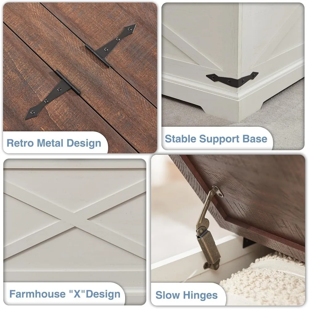 Rustic Wood Coffee Table with Lift Top Storage, Large Hidden Space for Rustic Living Room Decor